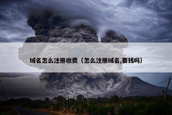 域名怎么注册收费（怎么注册域名,要钱吗）