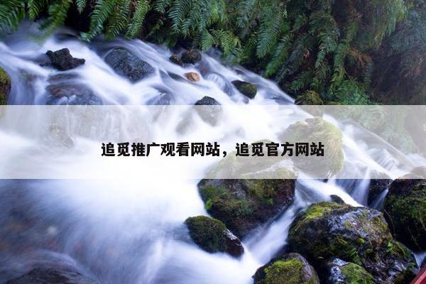 追觅推广观看网站，追觅官方网站