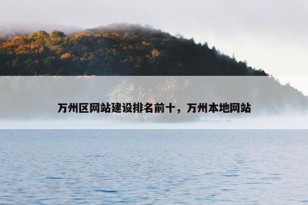 万州区网站建设排名前十，万州本地网站