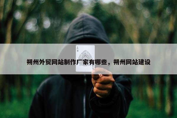 朔州外贸网站制作厂家有哪些，朔州网站建设