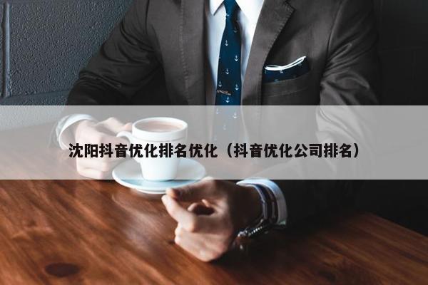 沈阳抖音优化排名优化（抖音优化公司排名）