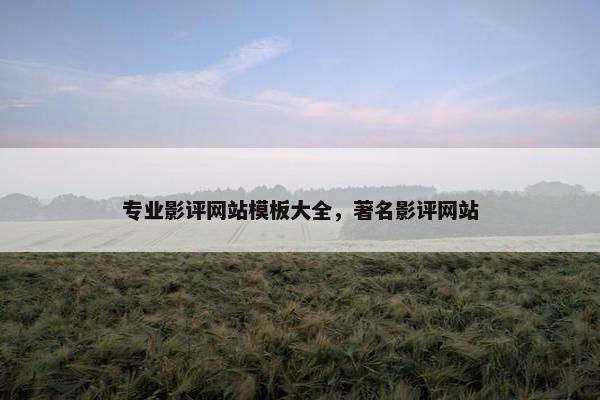 专业影评网站模板大全，著名影评网站