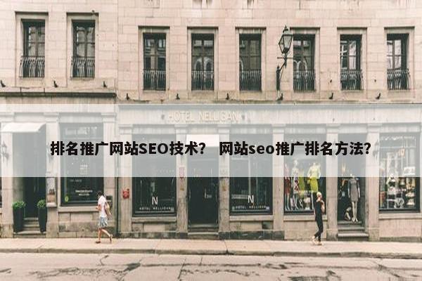 排名推广网站SEO技术？ 网站seo推广排名方法？
