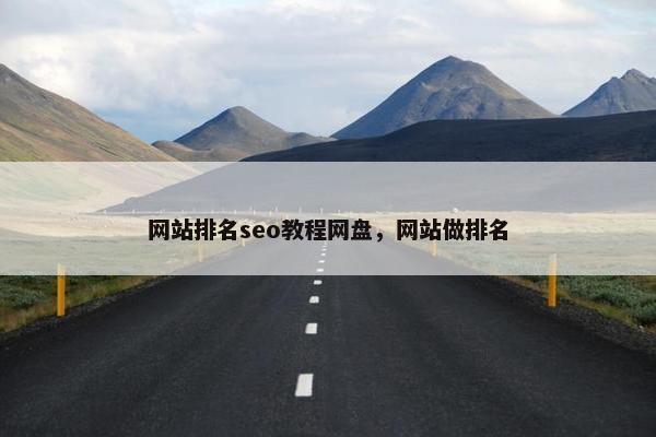 网站排名seo教程网盘，网站做排名