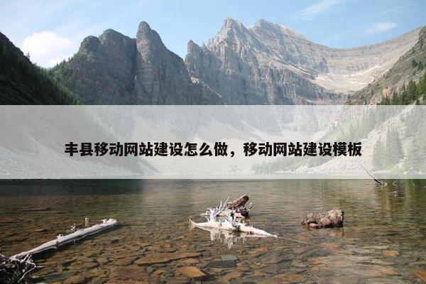 丰县移动网站建设怎么做，移动网站建设模板