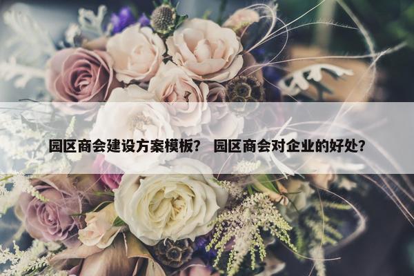 园区商会建设方案模板？ 园区商会对企业的好处？