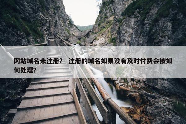 网站域名未注册？ 注册的域名如果没有及时付费会被如何处理？