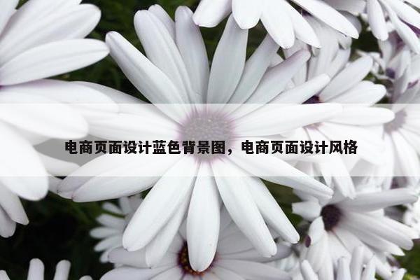 电商页面设计蓝色背景图，电商页面设计风格