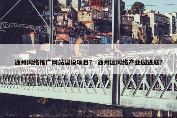 通州网络推广网站建设项目？ 通州区网络产业园进展？