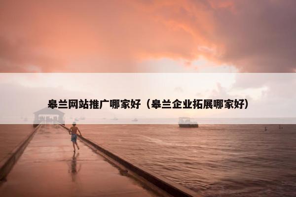 皋兰网站推广哪家好（皋兰企业拓展哪家好）