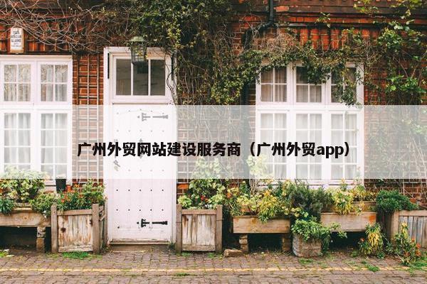 广州外贸网站建设服务商（广州外贸app）