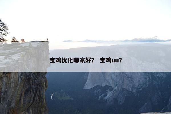 宝鸡优化哪家好？ 宝鸡uu？