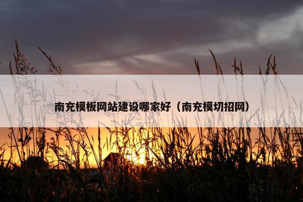 南充模板网站建设哪家好（南充模切招网）