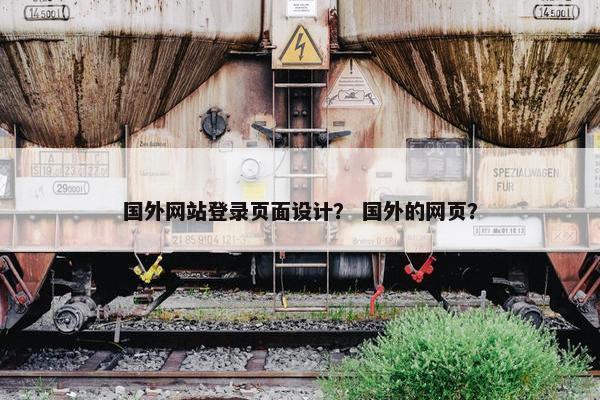 国外网站登录页面设计？ 国外的网页？