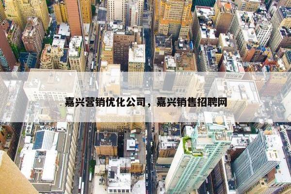 嘉兴营销优化公司，嘉兴销售招聘网