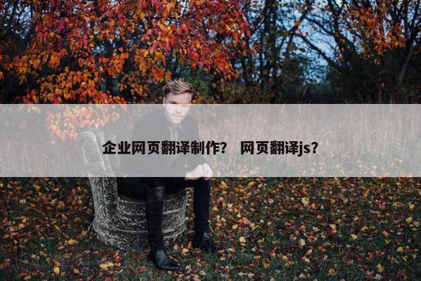 企业网页翻译制作？ 网页翻译js？