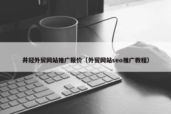 井陉外贸网站推广报价（外贸网站seo推广教程）