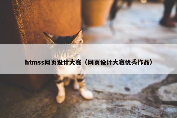 htmss网页设计大赛（网页设计大赛优秀作品）