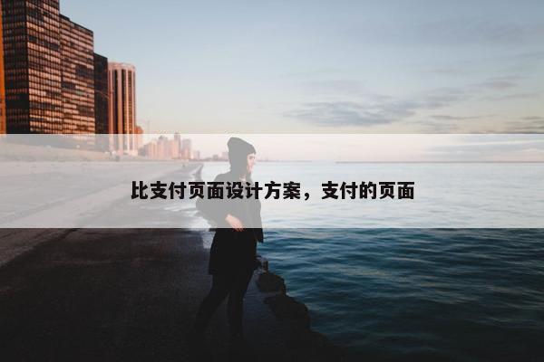 比支付页面设计方案，支付的页面