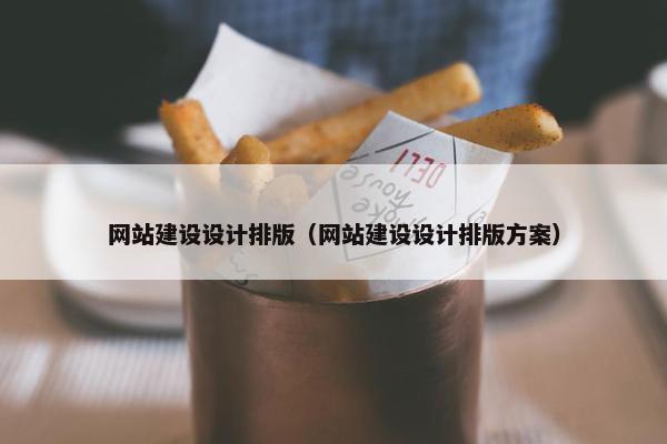 网站建设设计排版（网站建设设计排版方案）