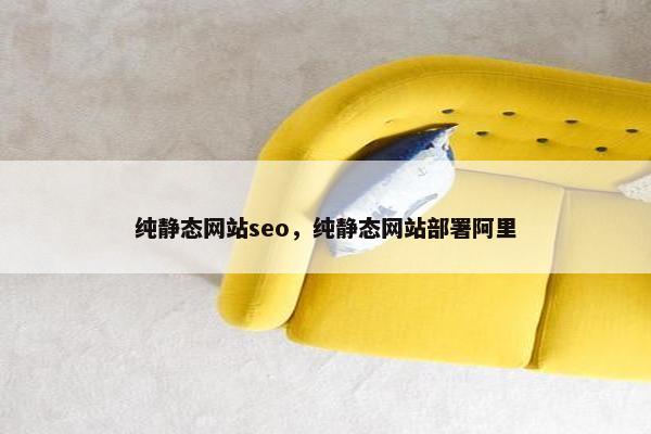 纯静态网站seo，纯静态网站部署阿里