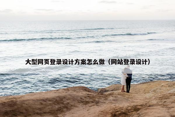 大型网页登录设计方案怎么做（网站登录设计）