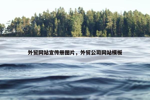 外贸网站宣传册图片，外贸公司网站模板
