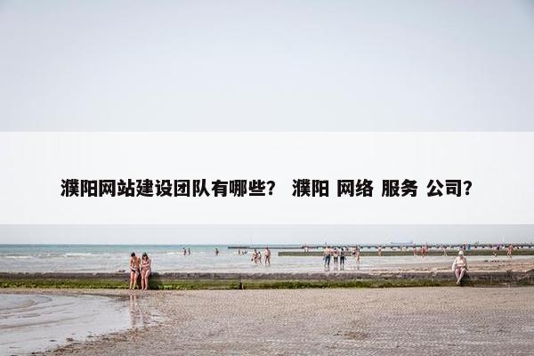 濮阳网站建设团队有哪些？ 濮阳 网络 服务 公司？