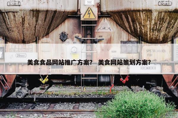 美食食品网站推广方案？ 美食网站策划方案？