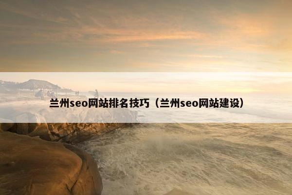 兰州seo网站排名技巧（兰州seo网站建设）
