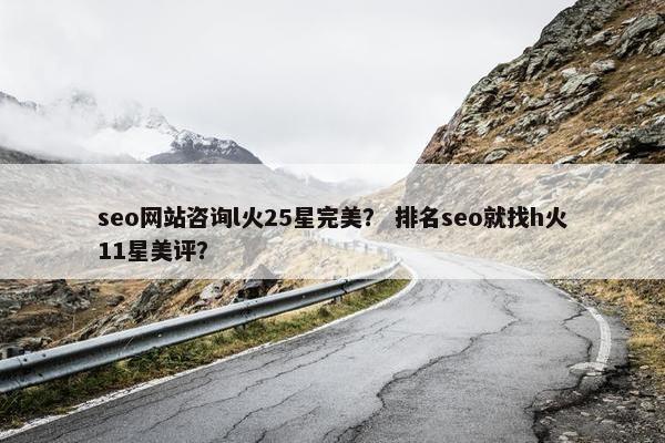 seo网站咨询l火25星完美？ 排名seo就找h火11星美评？