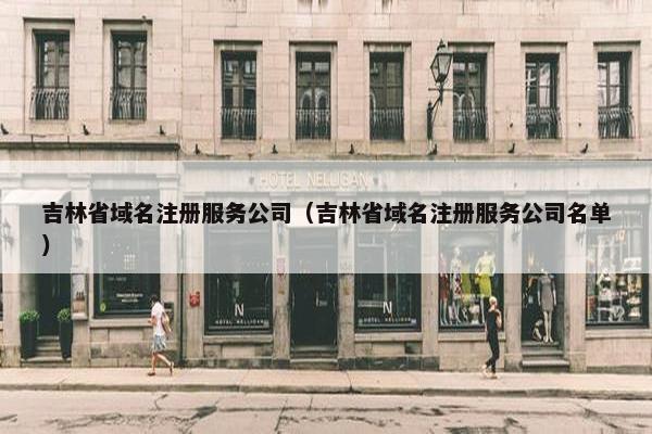 吉林省域名注册服务公司（吉林省域名注册服务公司名单）