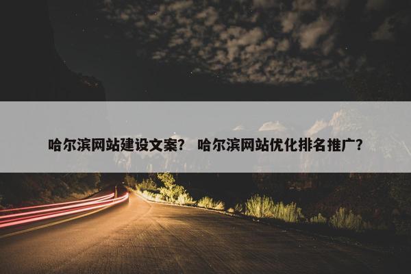 哈尔滨网站建设文案？ 哈尔滨网站优化排名推广？