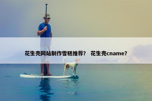 花生壳网站制作雪糕推荐？ 花生壳cname？