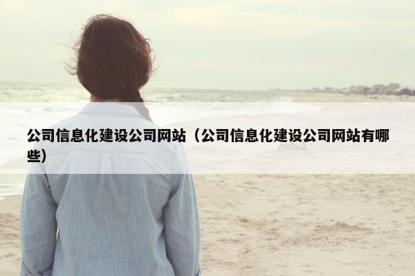 公司信息化建设公司网站（公司信息化建设公司网站有哪些）