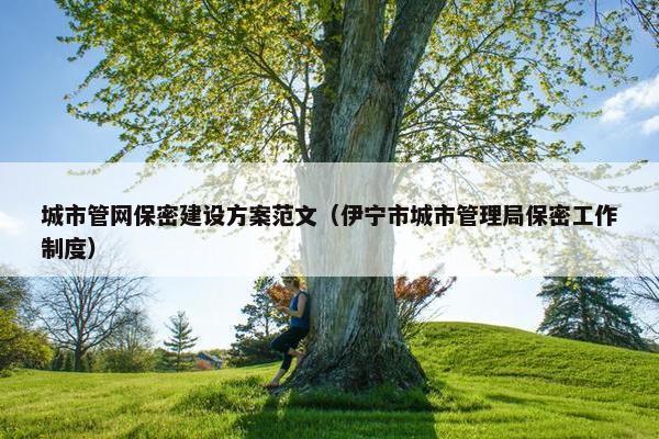 城市管网保密建设方案范文（伊宁市城市管理局保密工作制度）