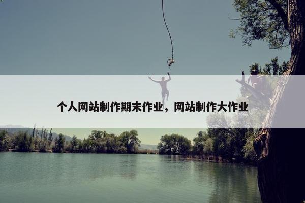 个人网站制作期末作业，网站制作大作业