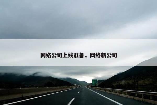 网络公司上线准备，网络新公司