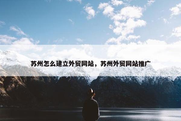 苏州怎么建立外贸网站，苏州外贸网站推广