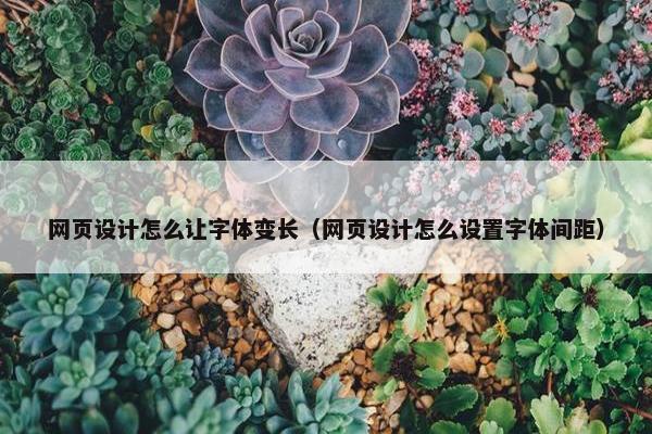 网页设计怎么让字体变长（网页设计怎么设置字体间距）