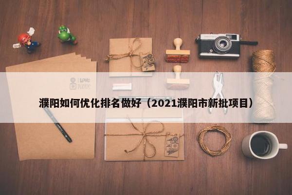 濮阳如何优化排名做好（2021濮阳市新批项目）
