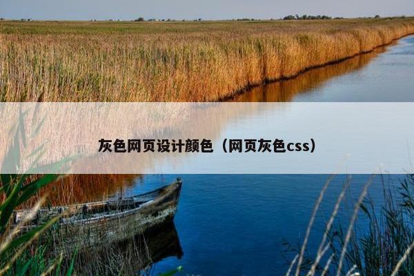 灰色网页设计颜色（网页灰色css）