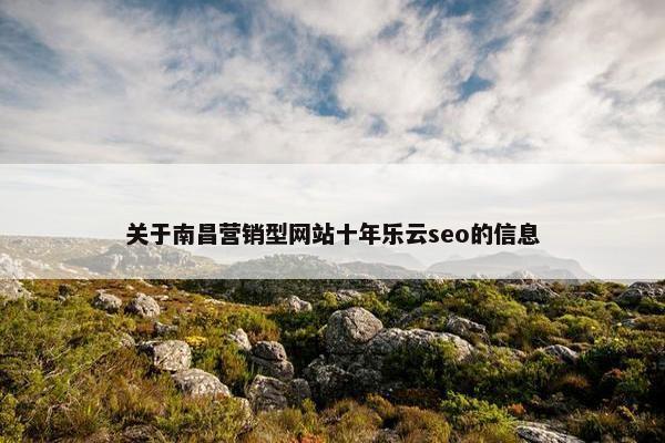 关于南昌营销型网站十年乐云seo的信息