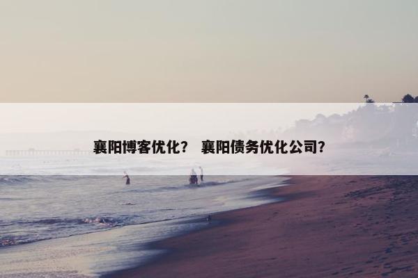 襄阳博客优化？ 襄阳债务优化公司？