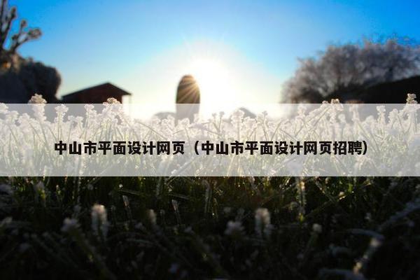 中山市平面设计网页（中山市平面设计网页招聘）