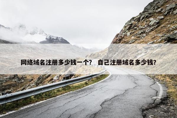 网络域名注册多少钱一个？ 自己注册域名多少钱？