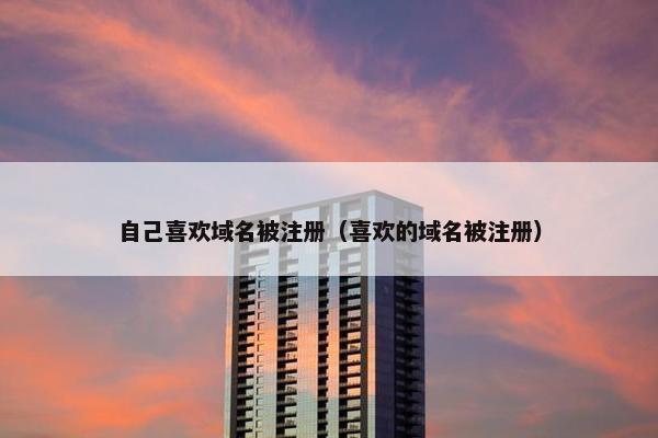 自己喜欢域名被注册（喜欢的域名被注册）