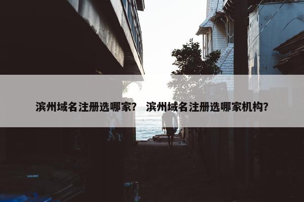 滨州域名注册选哪家？ 滨州域名注册选哪家机构？