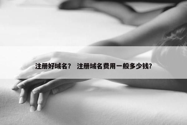 注册好域名？ 注册域名费用一般多少钱？