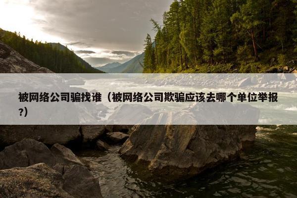 被网络公司骗找谁（被网络公司欺骗应该去哪个单位举报?）